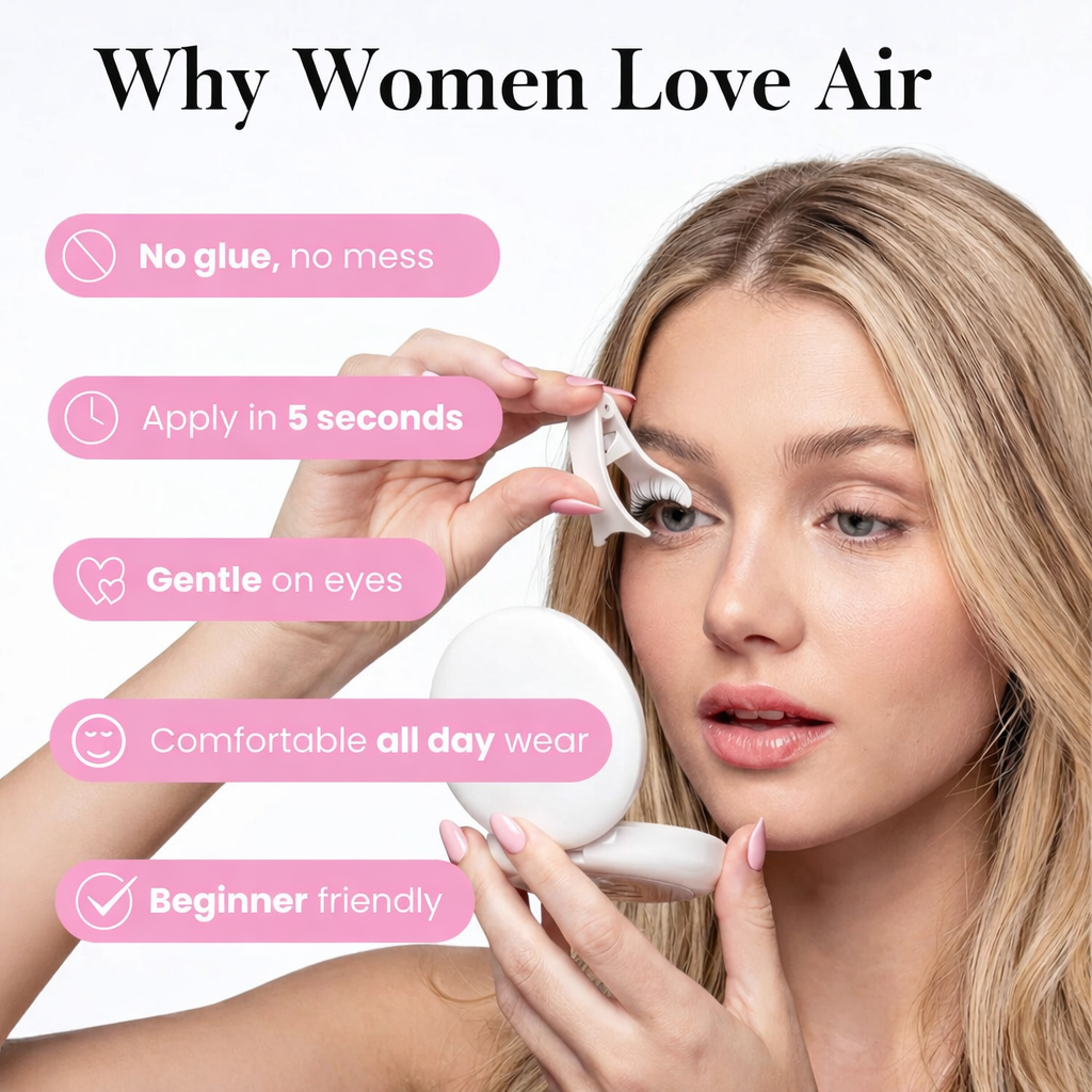 Air Magnetic Eye Lashes Set With Applicator 2.0