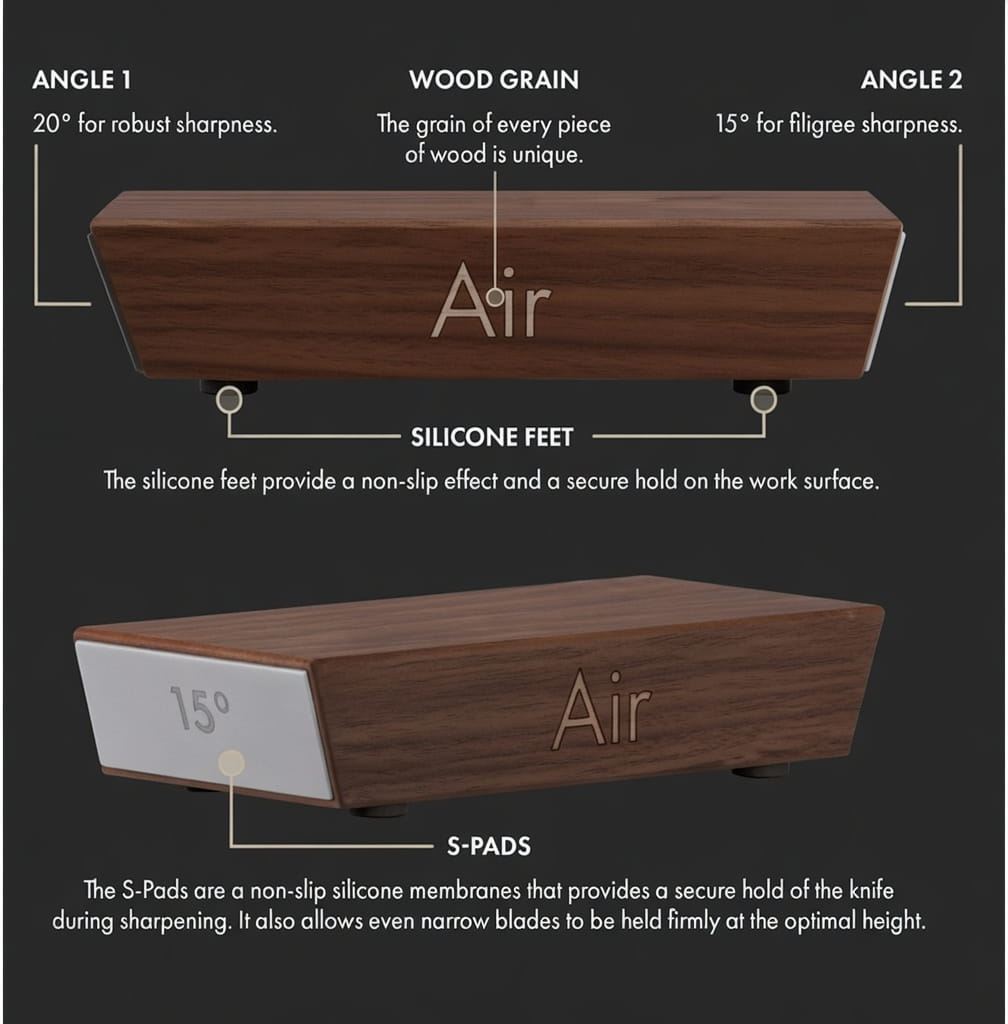 Air Rolling Diamond Knife Sharpener 2.0